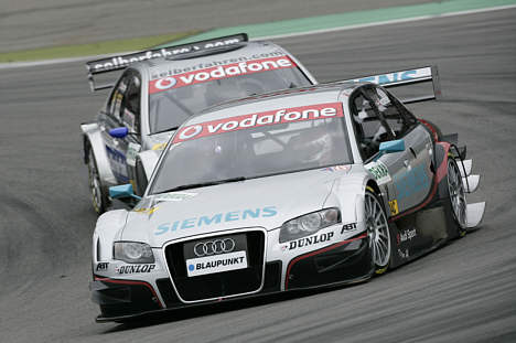 Tom Kristensen havde en tæt fight med Mercedes' Bruno Spengler på Nürburgring.